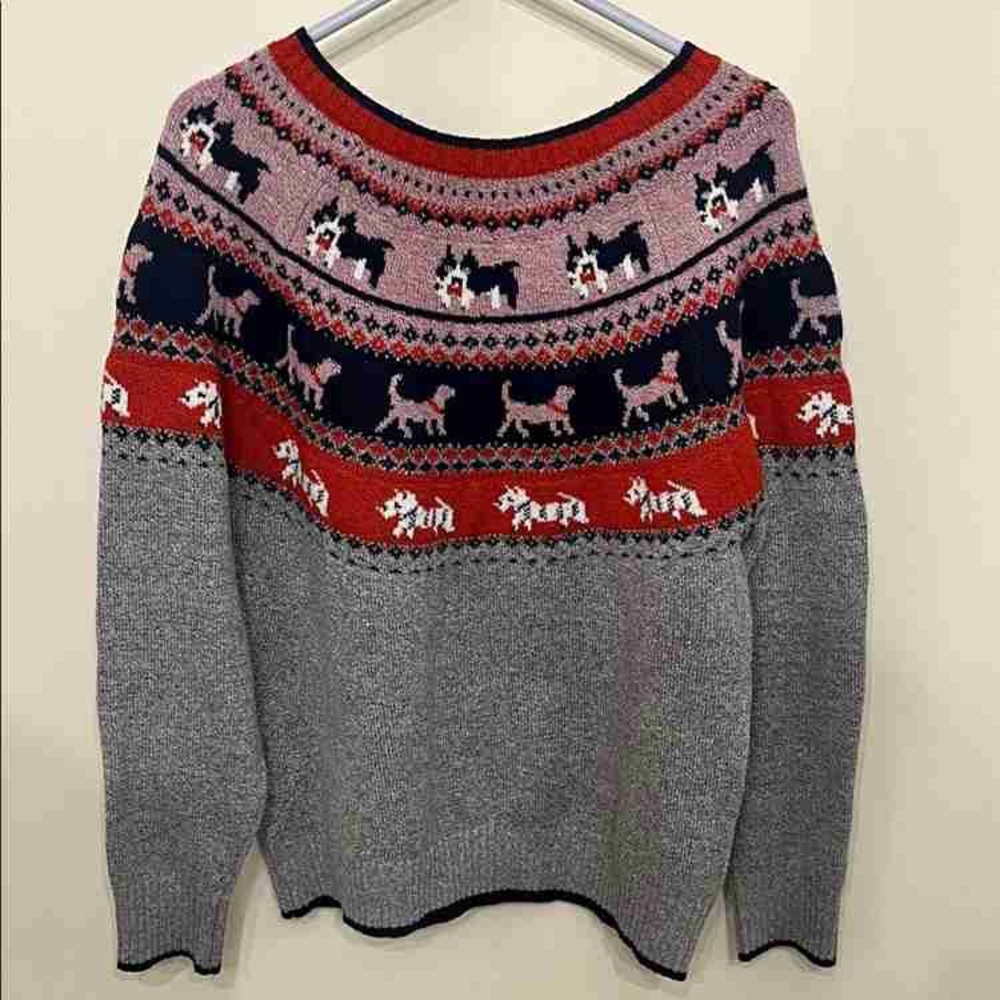 Women's Patterned Crew Neck Sweater